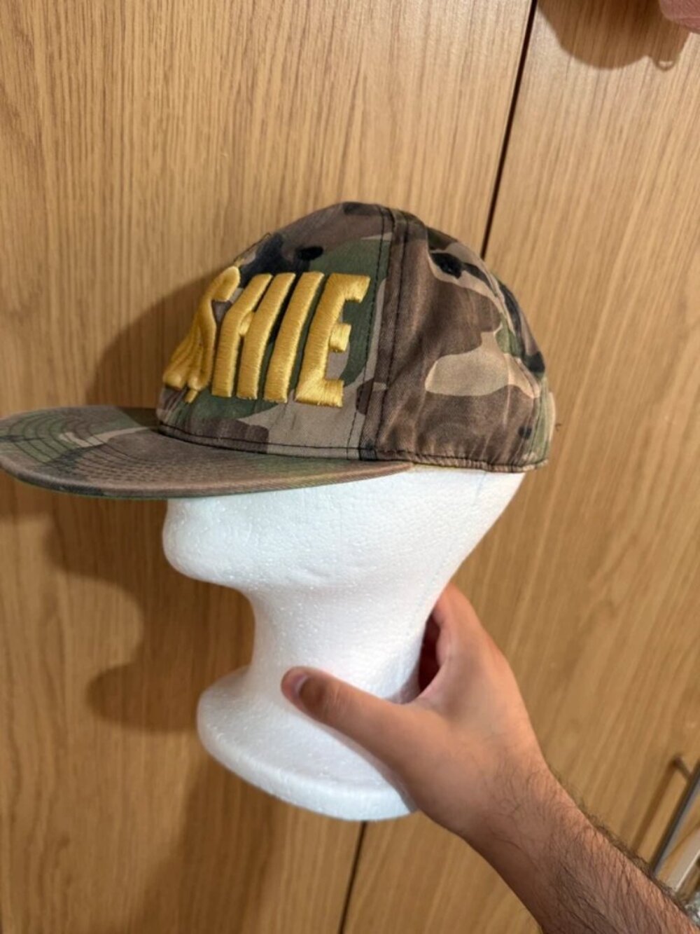 City Hunter USA Camo Hustler Gold Embroidered Snapback Baseball Cap